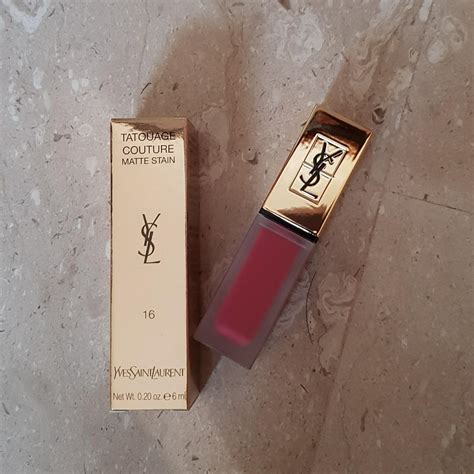 ysl 16 terracotta pink|YSL lip stain.